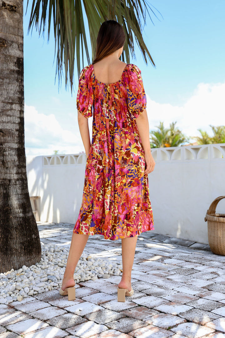 Harper Boho Midi Dress