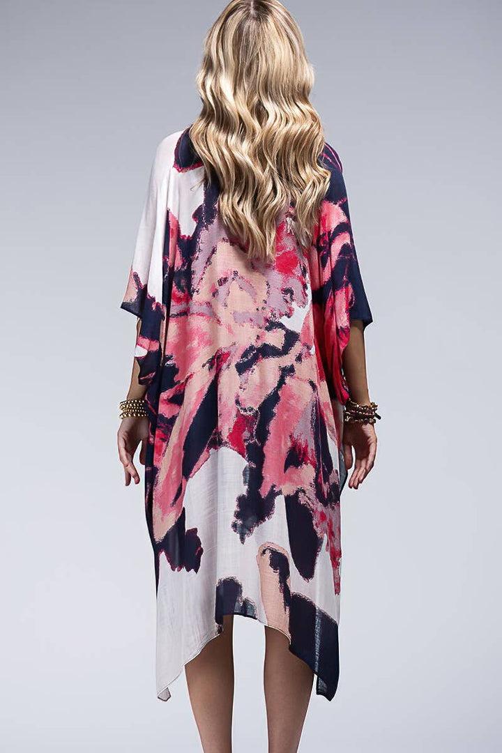 Lightweight Water Colour Floral Kimono