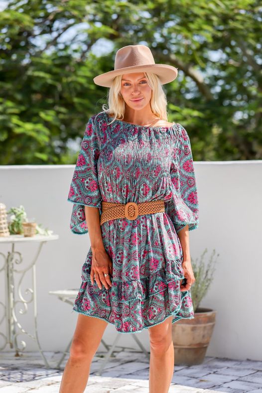 Georgia Short Silk Blend Dress