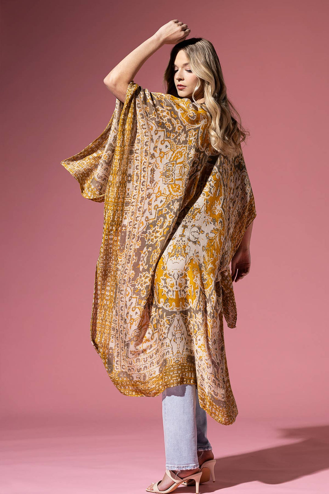 Urbanista Boho Mandala Kimono - Mustard or Blue - @Saucy Ladies