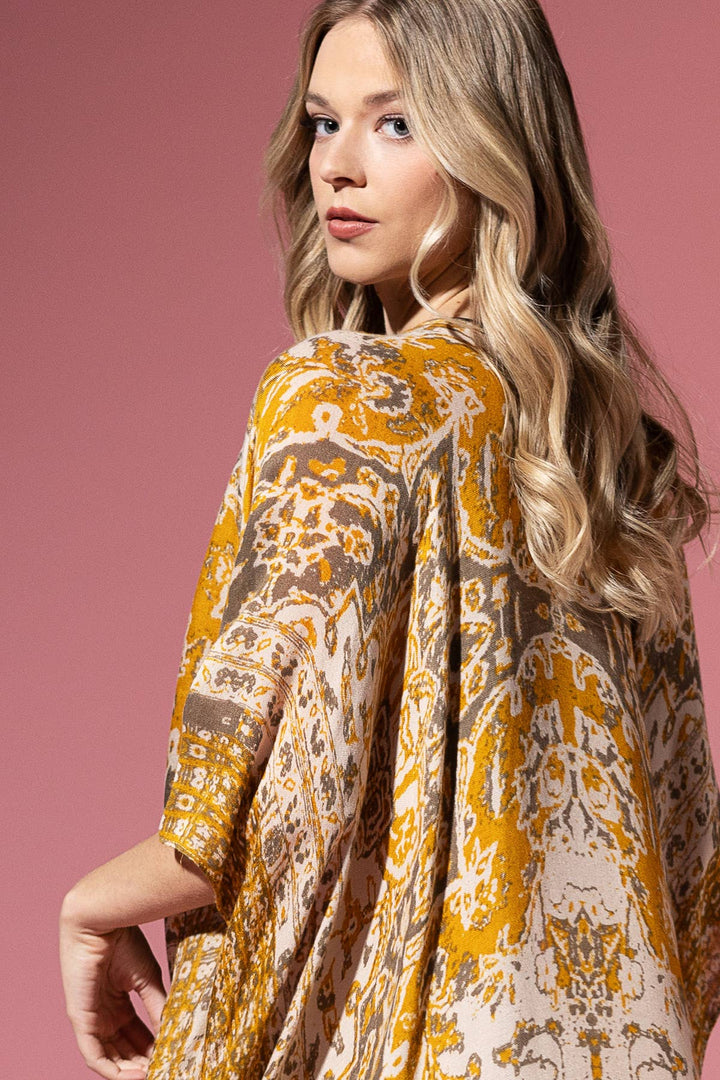 Urbanista Boho Mandala Kimono - Mustard or Blue - @Saucy Ladies