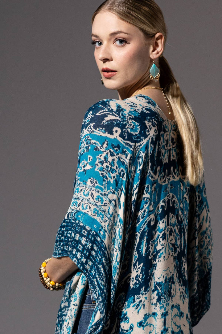 Urbanista Boho Mandala Kimono - Mustard or Blue - @Saucy Ladies