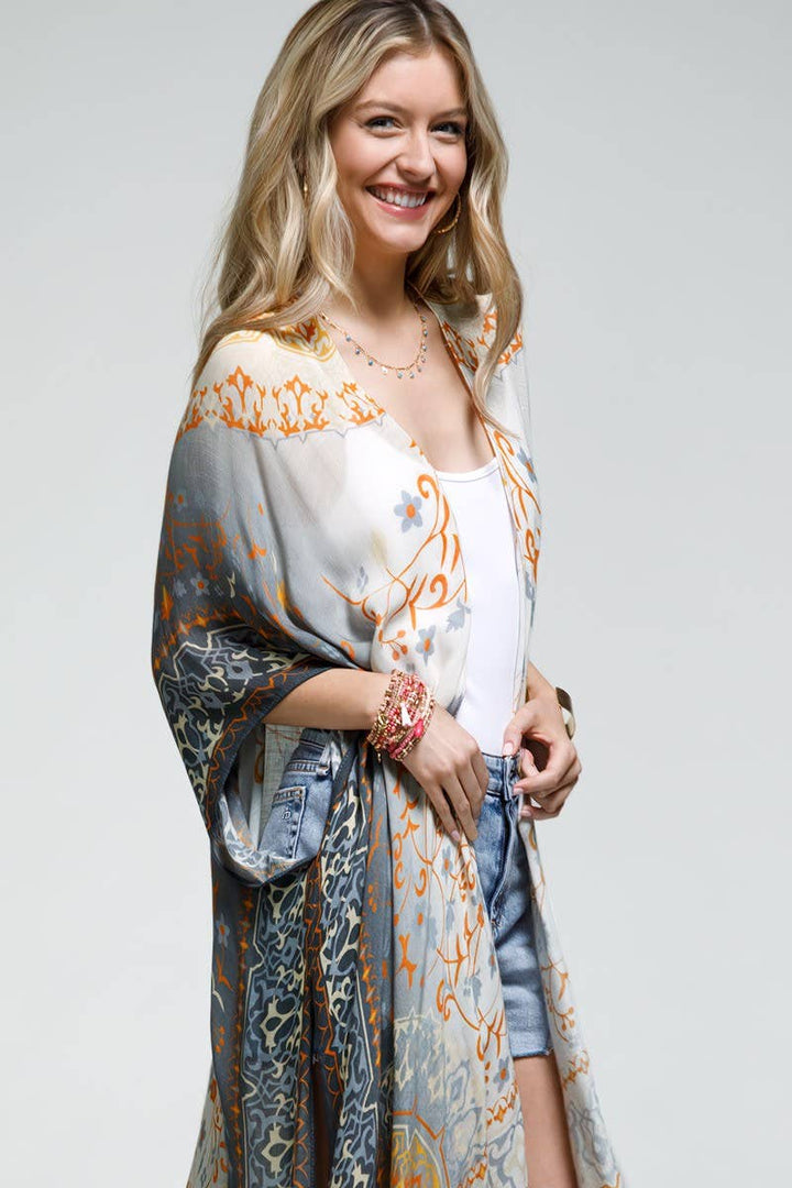 Urbanista - Mandala Boho Ombre Kimono - @Saucy Ladies