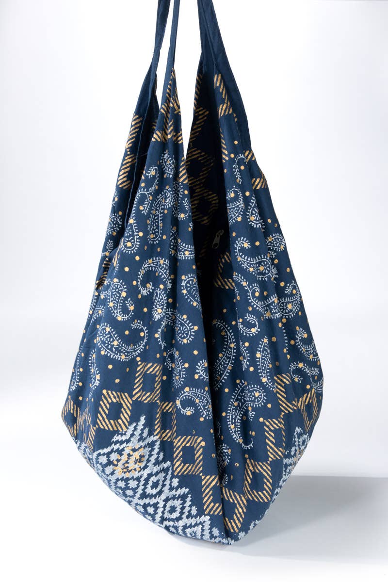 Hand Block Ethnic Print Bag - @Saucy Ladies