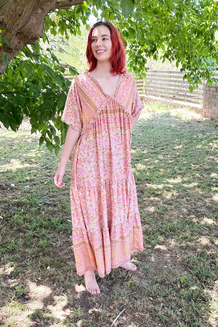 Felicity Boho Tiered Maxi Dress