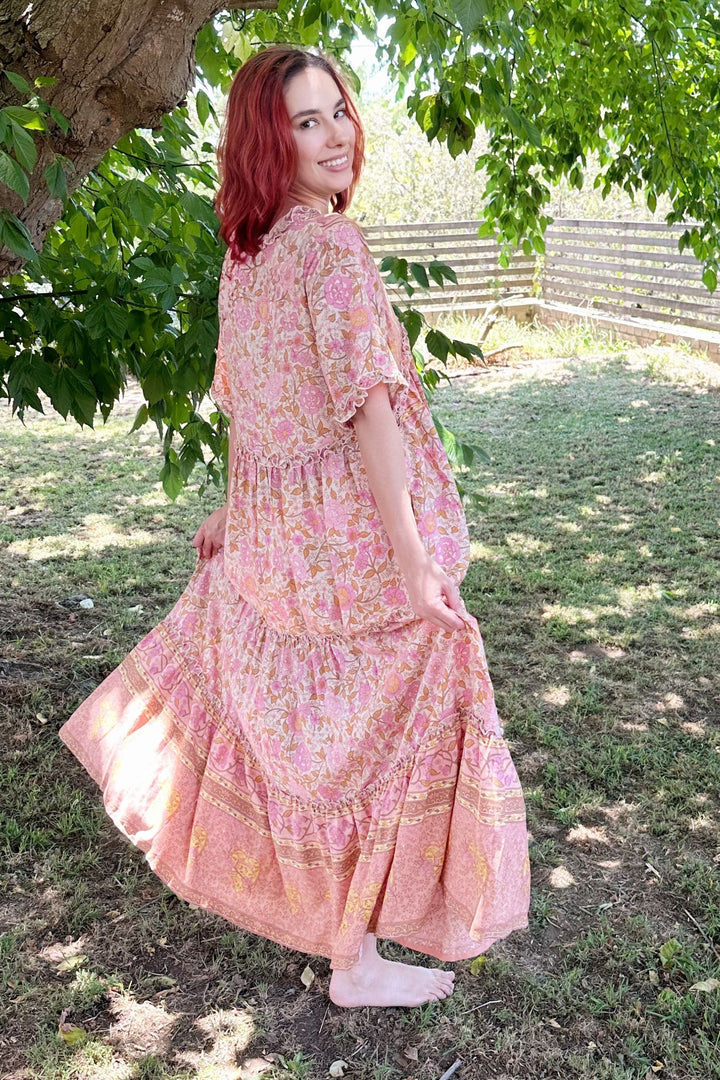 Felicity Boho Tiered Maxi Dress