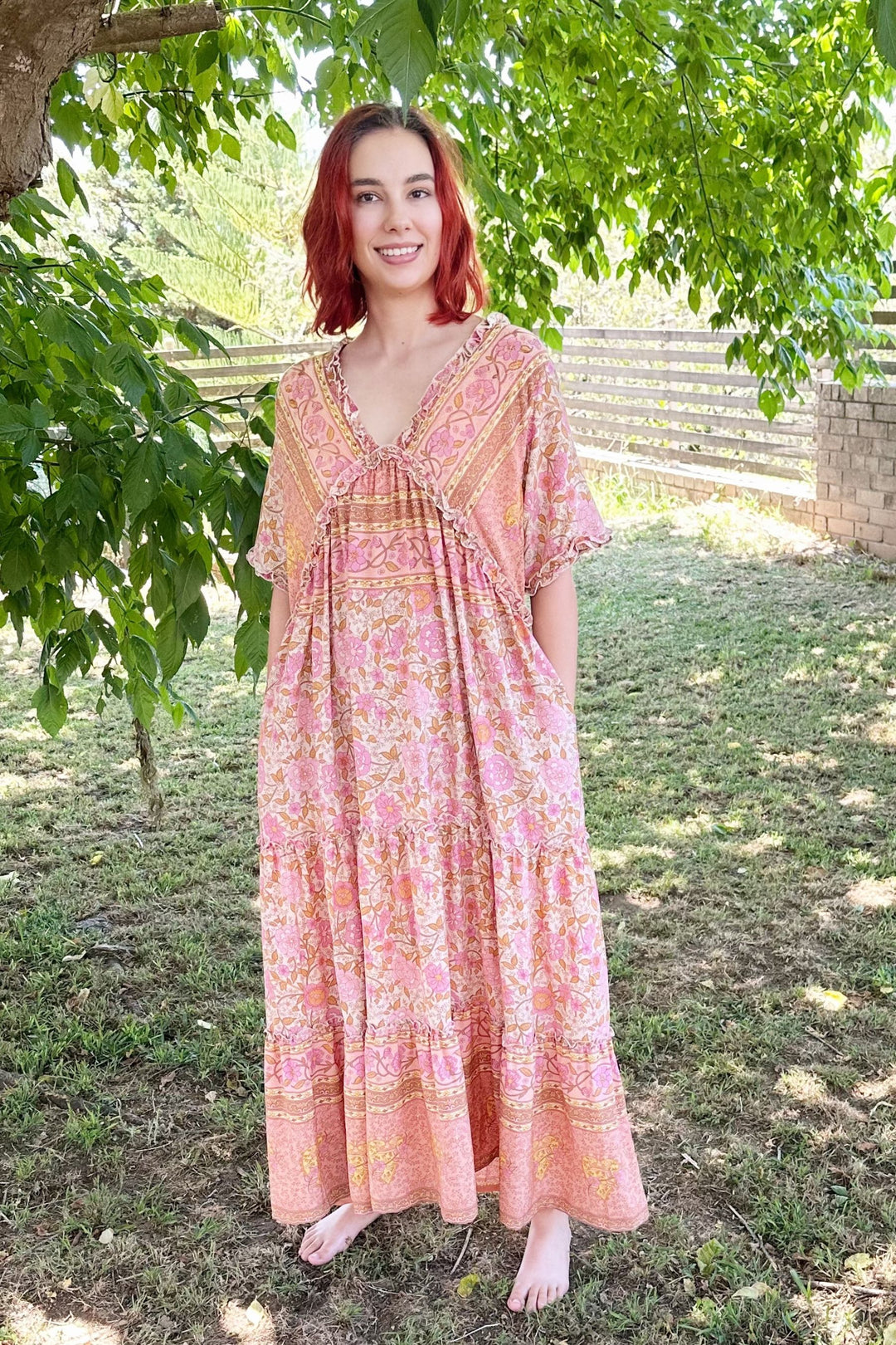 Felicity Boho Tiered Maxi Dress