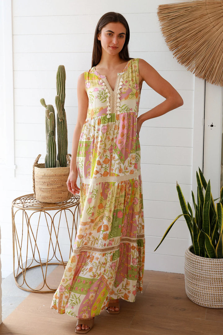 Lily Bohemian Sleeveless Maxi Dress