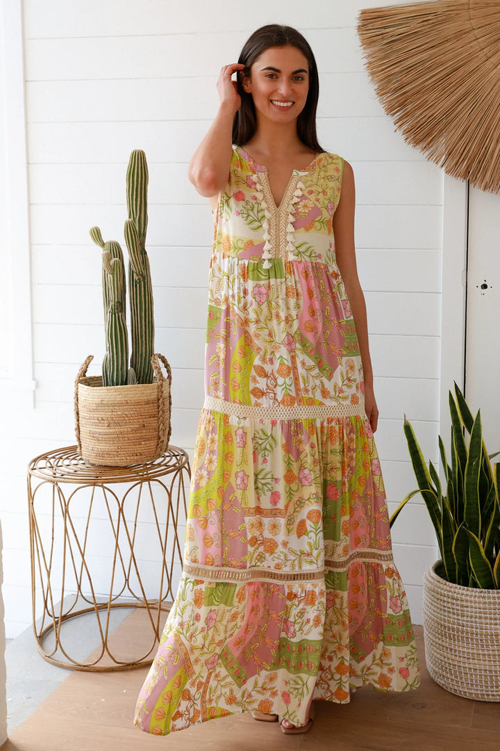 Lily Bohemian Sleeveless Maxi Dress