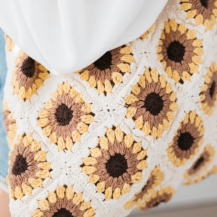 Sunflower Crochet Bag Set