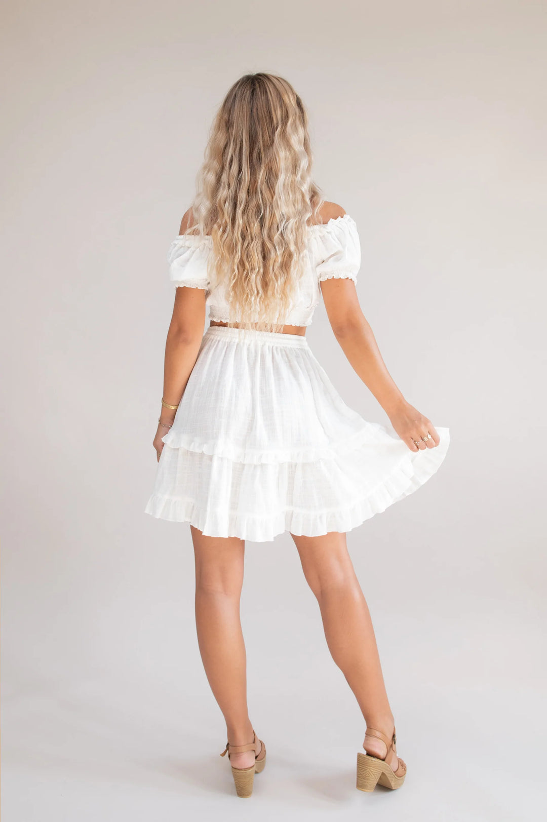 Daisy Mini Skirt - White - @Saucy Ladies