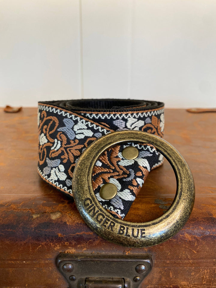 Ginger Blue - Very Vintage Grey Belt - @Saucy Ladies