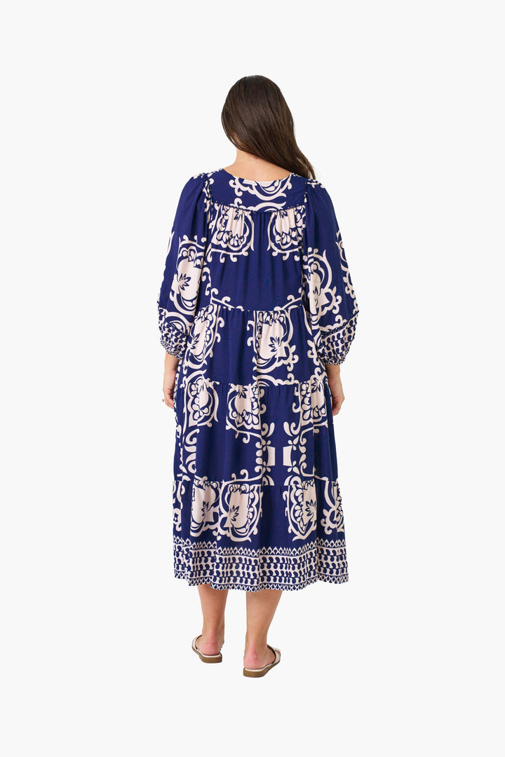 Shreya Blue Midi Dress